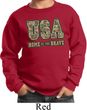 USA Home of the Brave Kids Sweatshirt