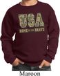 USA Home of the Brave Kids Sweatshirt