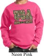USA Home of the Brave Kids Sweatshirt