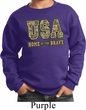 USA Home of the Brave Kids Sweatshirt