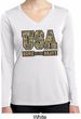 USA Home of the Brave Ladies Dry Wicking Long Sleeve Shirt