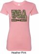 USA Home of the Brave Ladies Longer Length Shirt
