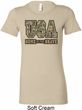 USA Home of the Brave Ladies Longer Length Shirt