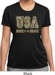 USA Home of the Brave Ladies Moisture Wicking Shirt