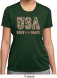 USA Home of the Brave Ladies Moisture Wicking Shirt