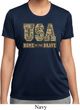 USA Home of the Brave Ladies Moisture Wicking Shirt