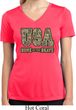 USA Home of the Brave Ladies Moisture Wicking V-neck Shirt