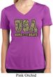 USA Home of the Brave Ladies Moisture Wicking V-neck Shirt