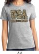 USA Home of the Brave Ladies Shirt