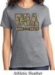 USA Home of the Brave Ladies Shirt