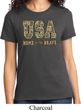 USA Home of the Brave Ladies Shirt