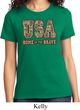 USA Home of the Brave Ladies Shirt