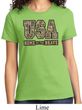 USA Home of the Brave Ladies Shirt