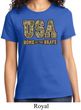 USA Home of the Brave Ladies Shirt