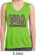 USA Home of the Brave Ladies Sleeveless Moisture Wicking Shirt