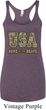 USA Home of the Brave Ladies Tri Blend Racerback Tank Top