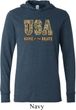 USA Home of the Brave Lightweight Hoodie Tee