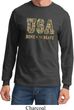 USA Home of the Brave Long Sleeve Shirt