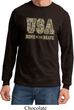 USA Home of the Brave Long Sleeve Shirt