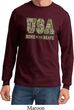 USA Home of the Brave Long Sleeve Shirt