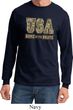 USA Home of the Brave Long Sleeve Shirt
