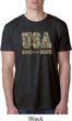 USA Home of the Brave Mens Burnout Shirt