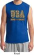 USA Home of the Brave Mens Muscle Shirt