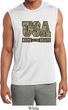 USA Home of the Brave Mens Sleeveless Moisture Wicking Shirt