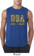 USA Home of the Brave Mens Sleeveless Shirt