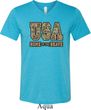 USA Home of the Brave Mens Tri Blend V-neck Shirt