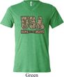 USA Home of the Brave Mens Tri Blend V-neck Shirt