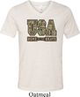 USA Home of the Brave Mens Tri Blend V-neck Shirt