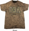 USA Home of the Brave Mineral Tie Dye Shirt
