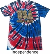 USA Home of the Brave Patriotic Tie Dye Shirt