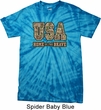 USA Home of the Brave Spider Tie Dye Shirt