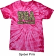 USA Home of the Brave Spider Tie Dye Shirt