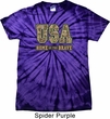 USA Home of the Brave Spider Tie Dye Shirt