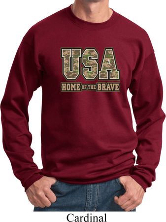 USA Home of the Brave Sweatshirt