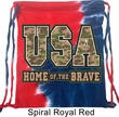 USA Home of the Brave Tie Dye Bag