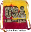 USA Home of the Brave Tie Dye Bag