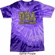 USA Home of the Brave Tie Dye Shirt
