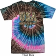 USA Home of the Brave Tie Dye Shirt