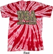 USA Home of the Brave Twist Tie Dye Shirt