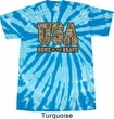 USA Home of the Brave Twist Tie Dye Shirt
