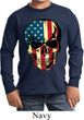 USA Skull Kids Long Sleeve Shirt
