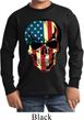 USA Skull Kids Long Sleeve Shirt