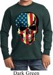 USA Skull Kids Long Sleeve Shirt