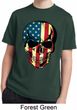 USA Skull Kids Moisture Wicking Shirt