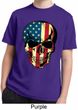 USA Skull Kids Moisture Wicking Shirt