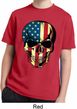 USA Skull Kids Moisture Wicking Shirt